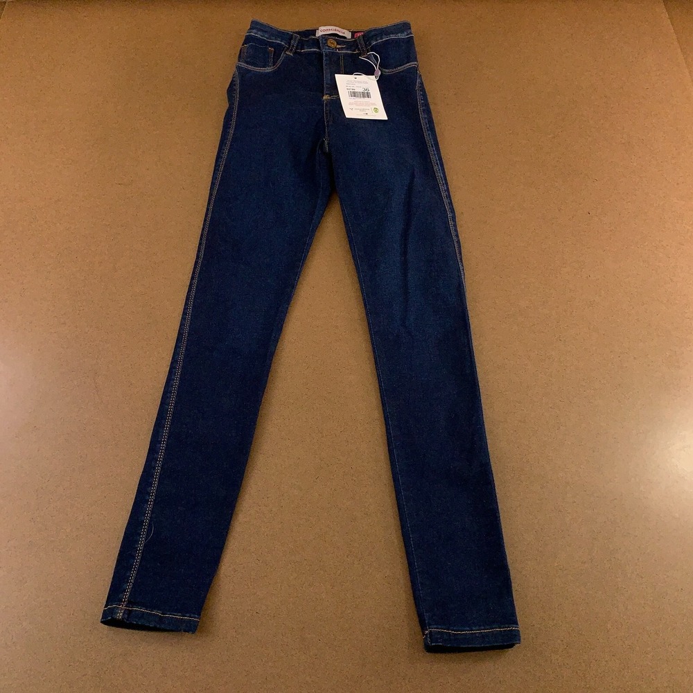 Consciencia Womens 23 Reg Dark Wash Extreme Power Stretch Skinny Jeans NWT